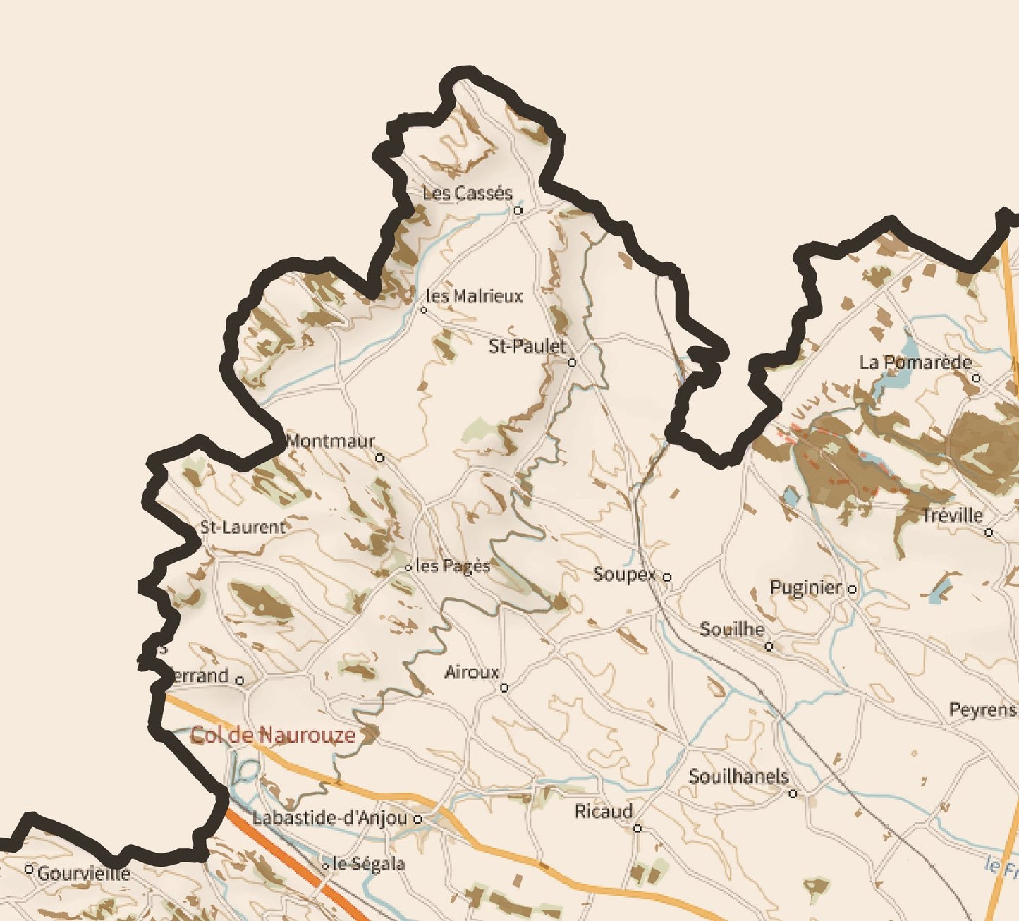 11-Aude Carte des coins à Cèpes