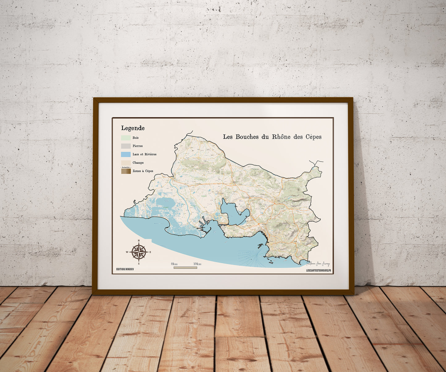 13-Bouches du Rhône Carte des coins à Cèpes