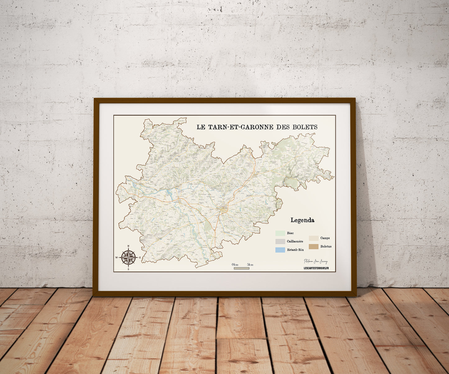 82-Tarn et Garonne Cartes des coins à Cèpes