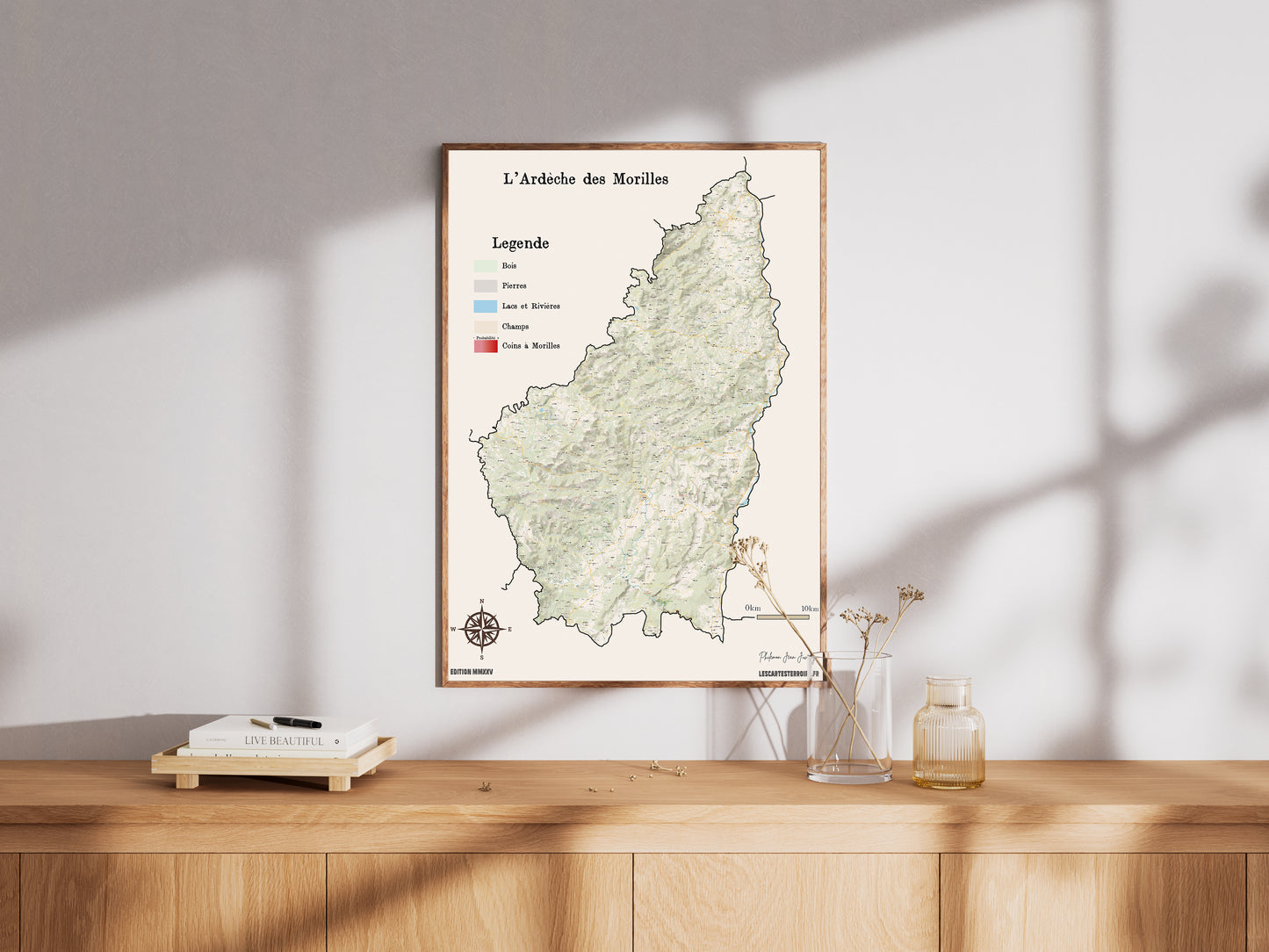 (07) La carte des coins à Morilles pour l´Ardèche