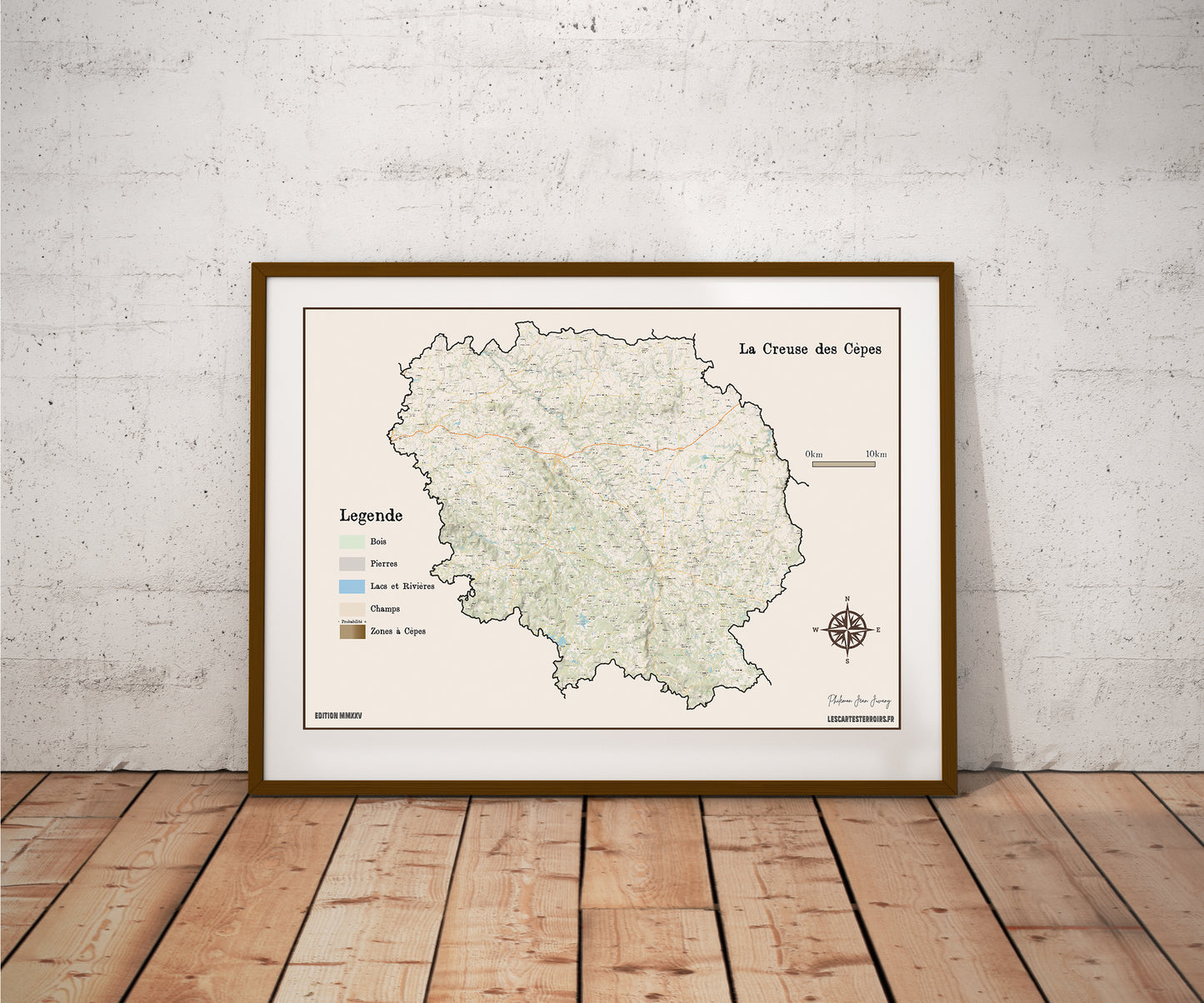23-Creuse Carte des coins à Cèpes