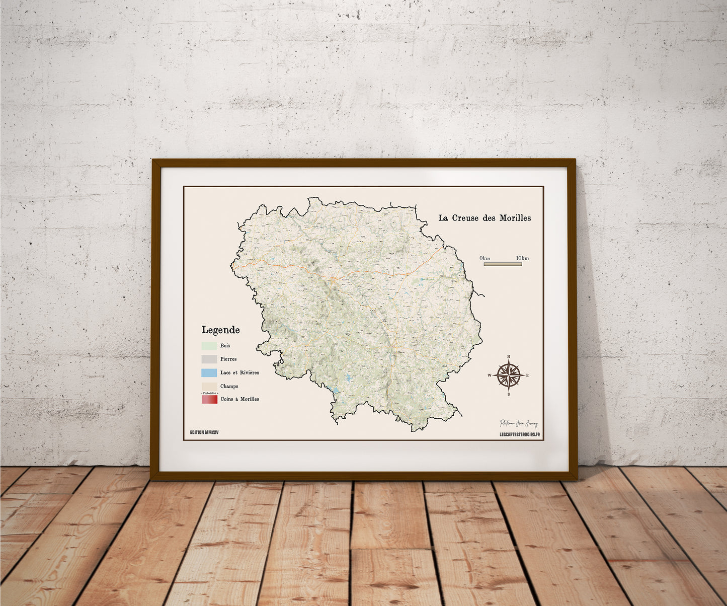 (23) La carte des coins Ă Morilles pour la Creuse