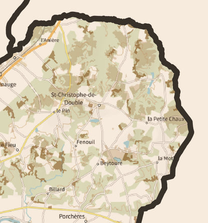 33-Gironde Cartes des coins à Cèpes