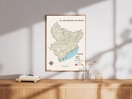 (06) La carte des coins à Morilles pour les Alpes Maritimes