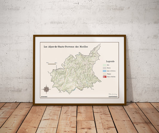(04) La carte des coins à Morilles pour les Alpes de Haute Provence