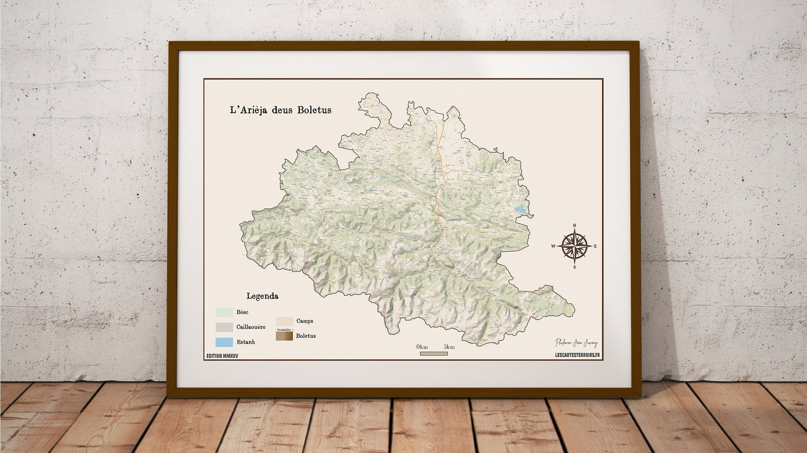 Cartes des coins à champignons — Les Cartes Terroirs