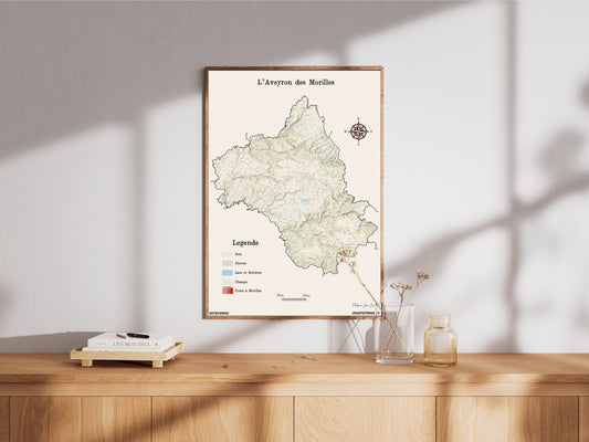 (12) La carte des coins à Morilles pour l'Aveyron