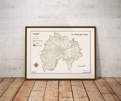 15-Cantal Carte des coins à Cèpes