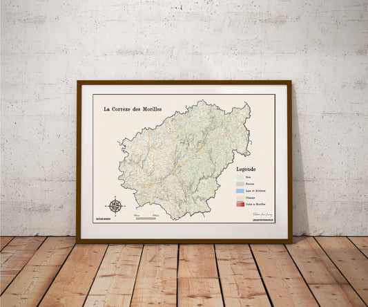 (19) La carte des coins à Morilles pour la Corrèze