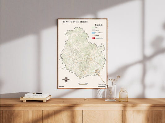 (21) La carte des coins à Morilles pour la Côte-d'Or