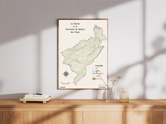 25 et 90-Doubs et Territoire de Belfort Carte des coins à Cèpes