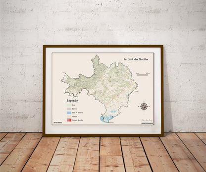 (30) La carte des coins à Morilles pour le Gard