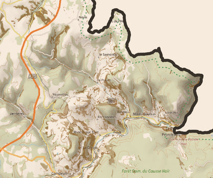 12-Aveyron Carte des coins à Cèpes