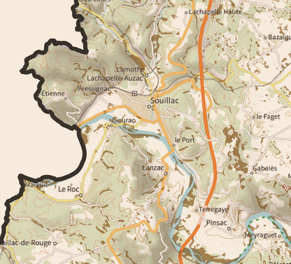 46-Lot Carte des coins à Cèpes