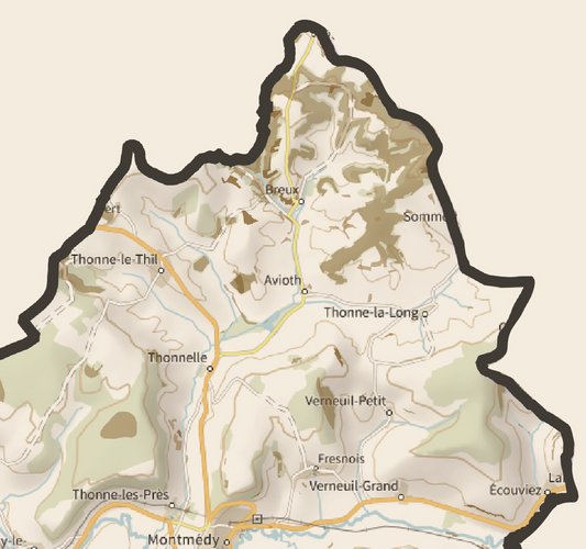 55-Meuse Carte des coins à Cèpes
