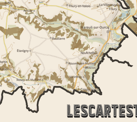 60-Oise Carte des coins à Cèpes