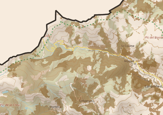 66-Pyrenées-Orientales Carte des coins à Cèpes