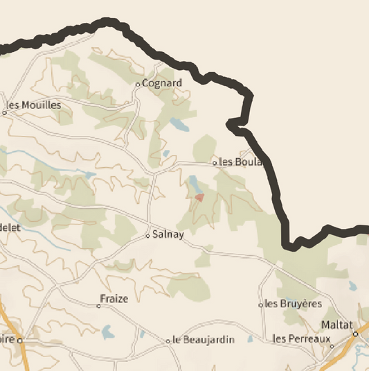 71-Saône et Loire Carte des coins à Cèpes