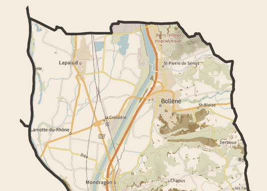 84-Vaucluse Carte des coins à Cèpes